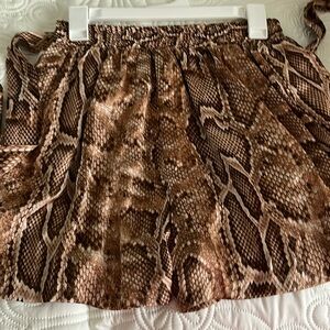 Never worn animal print Zara shorts